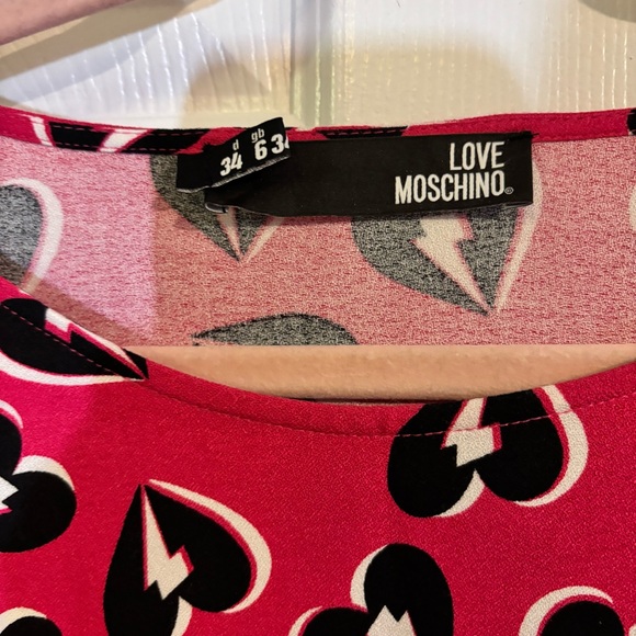 LOVE MOSCHINO Graphic Heart Dress size 4 - Picture 9 of 12